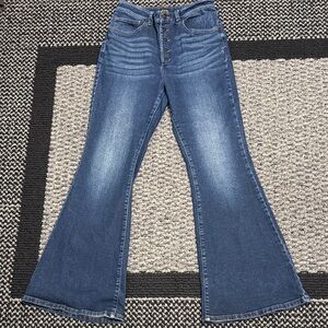 Lee High Rise Flare Jeans Women’s 29 Stretch Cotton Modern Casual Classic Denim